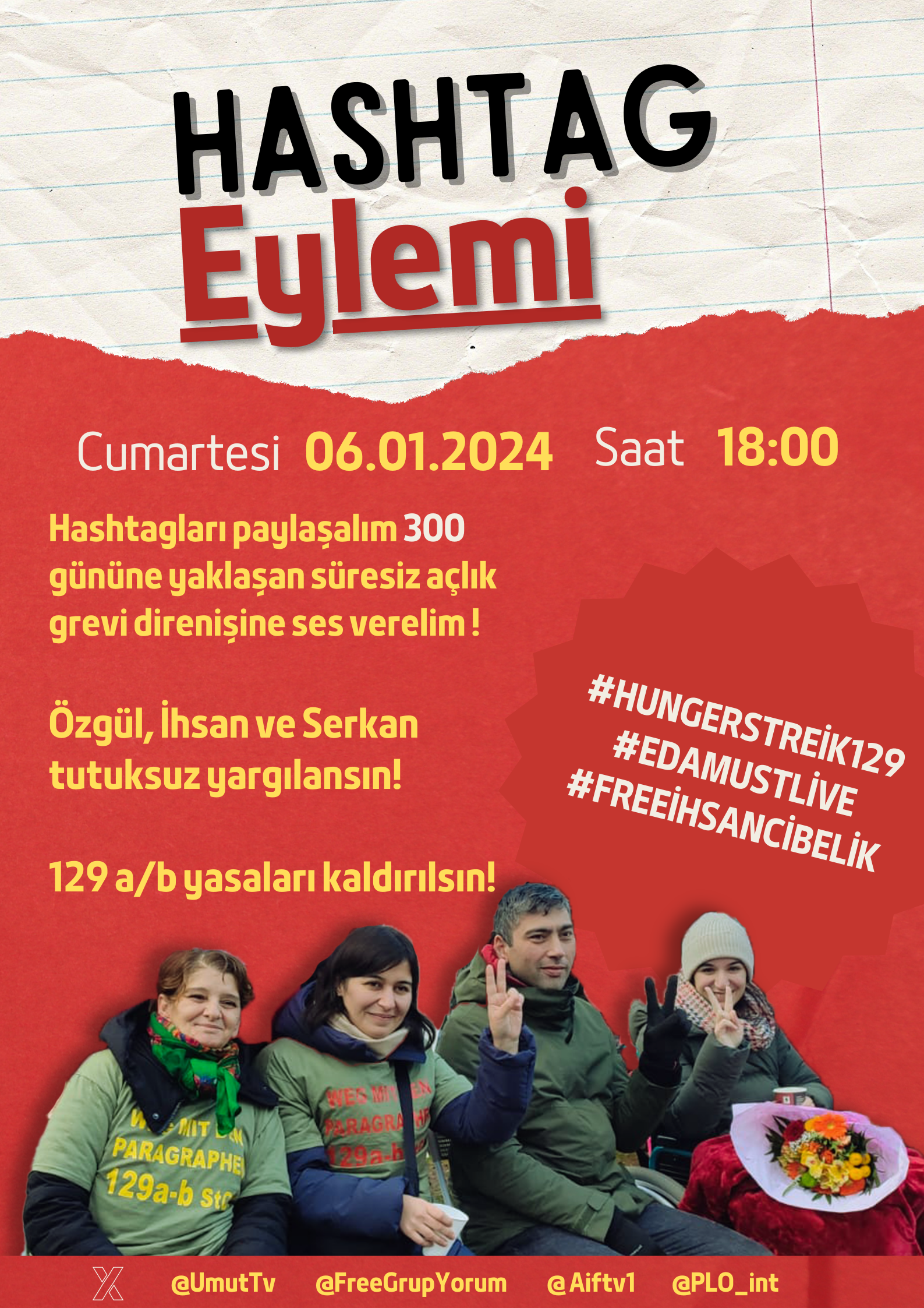 6 Ocak 2024 Tarihinde Sen De Hashtag Eylemine Katıl - Image 1