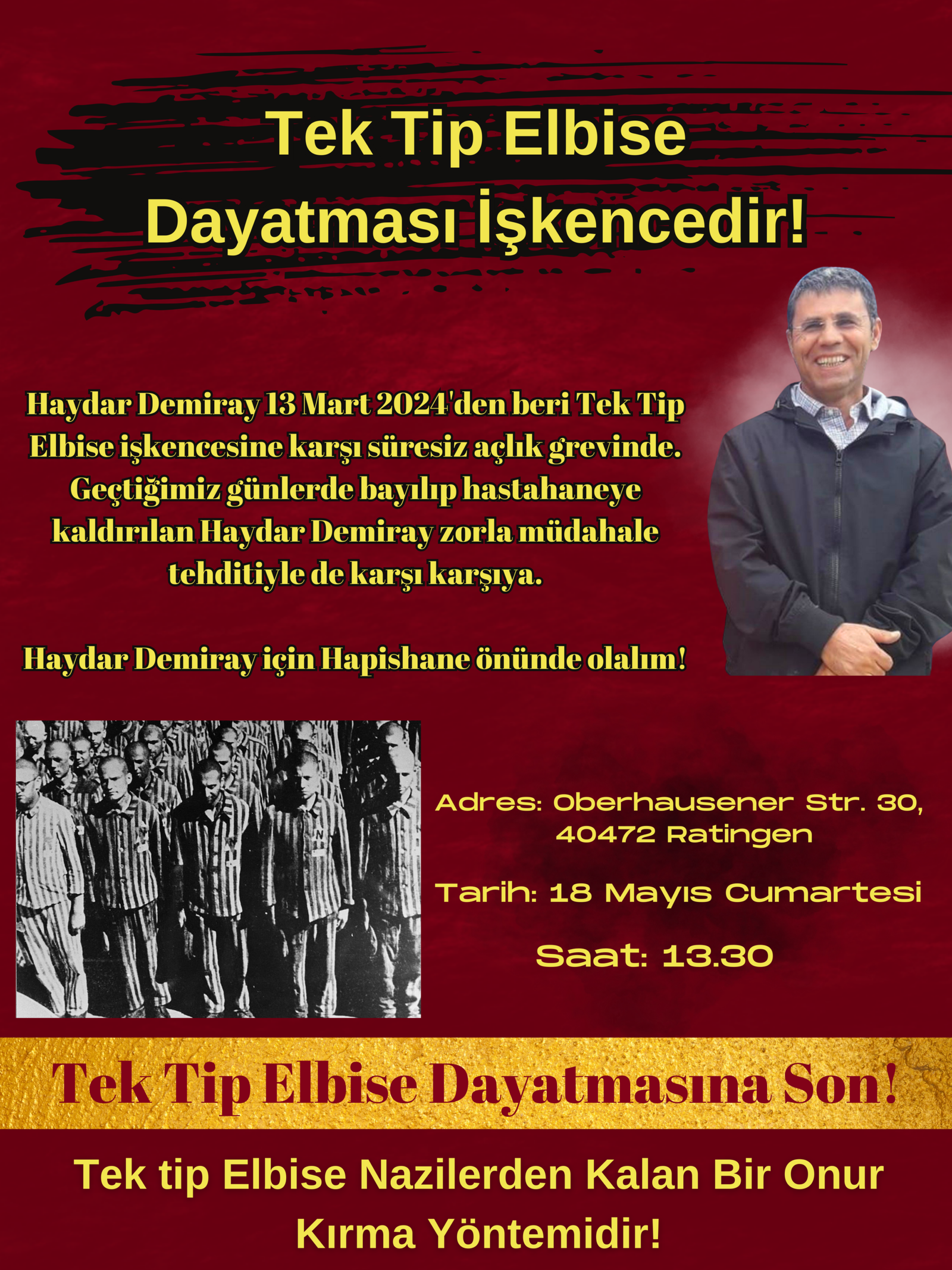 Almanya Haydar Demiray İçin Hapishane Önüne Çağrı! - Image 1