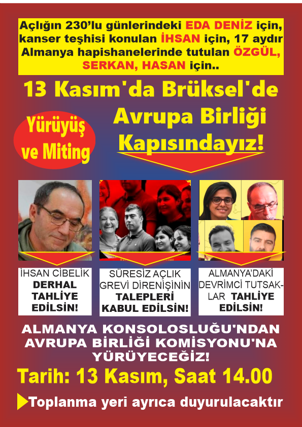 129 Yasasına Karşı Direnişçilerin Taleplerinin Kabul Edilmesi İçin 13 Kasım’da Brüksel’de Avrupa Birliği Kapısındayız - Image 1
