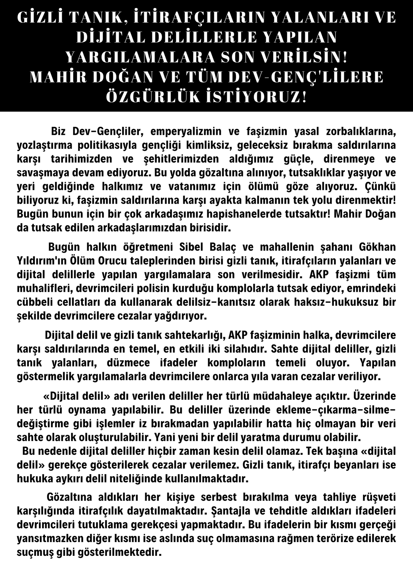 Dev-Gençliler den Bildiri Dağıtımı - Image 1