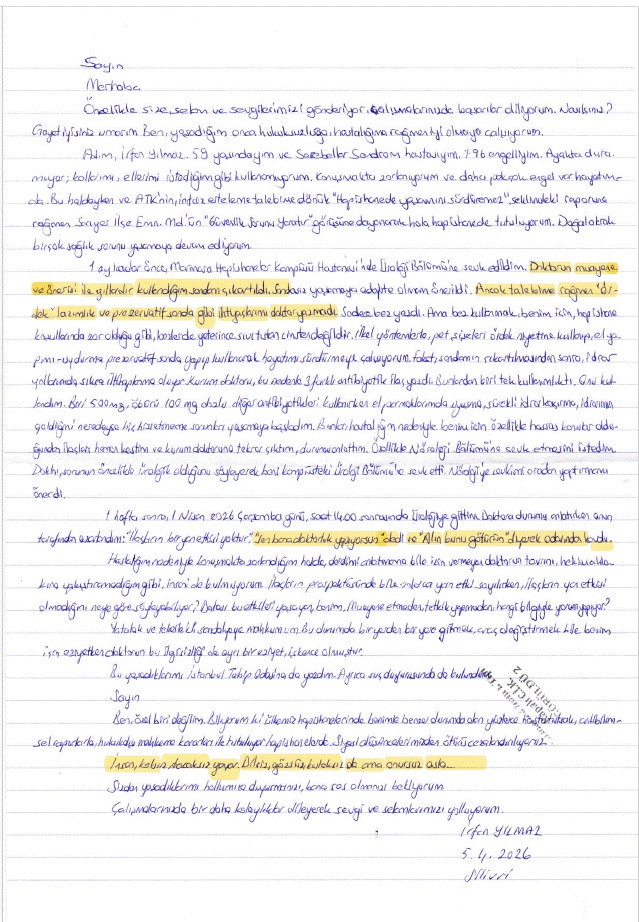 Engelli İrfan Yılmaz Hapishanede Yaşadığı Sorunları Anlatıyor: “İnsan, Kolsuz-Bacaksız Yaşar. Dilsiz, Gözsüz, Kulaksız Da Ama Onursuz Asla…” - Image 1