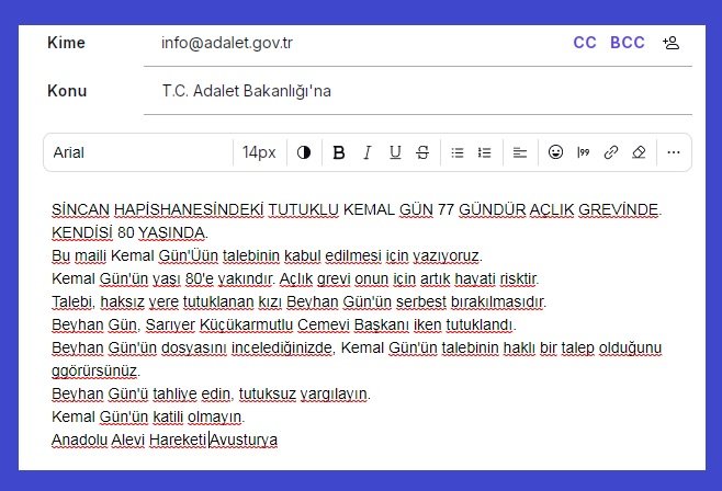 Avusturya’dan Türkiye Adalet Bakanlığına Kemal Gün İçin Mailler Yollandı - Image 1